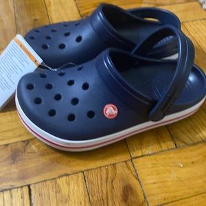 Kids navy crocs new with tags